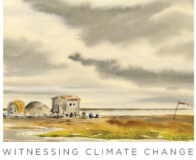 The series of paintings and stories illustrate the consequences of a warming Arctic.